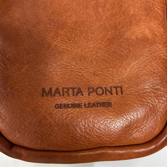 Marta Ponti genuine leather boho crossbody bag - Picture 5 of 11